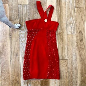 Versace for H&M red mini dress